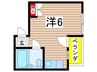 未麗　仁和寺 1Rの間取り