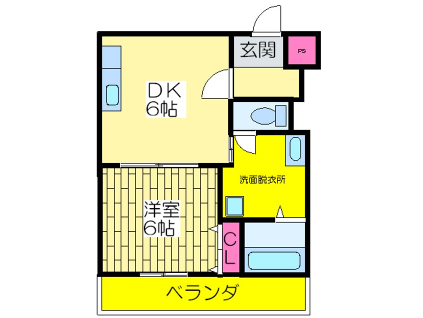 間取図 ジョイテル阿倍野