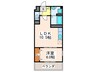 エミ－ユⅡ 1LDKの間取り