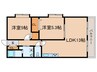 三宅アメニティサンズ 2LDKの間取り
