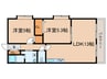 三宅アメニティサンズ 2LDKの間取り