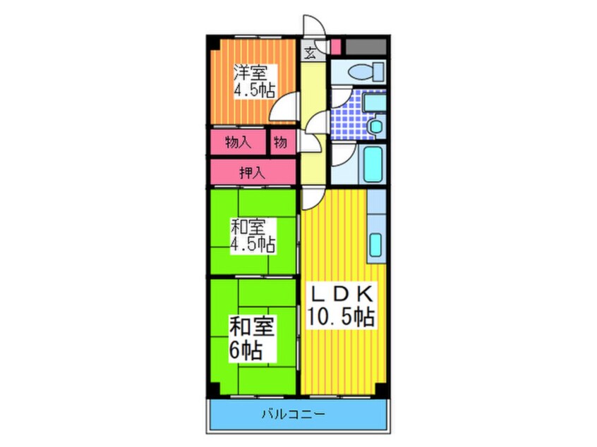 間取図 サンプラザ新石切