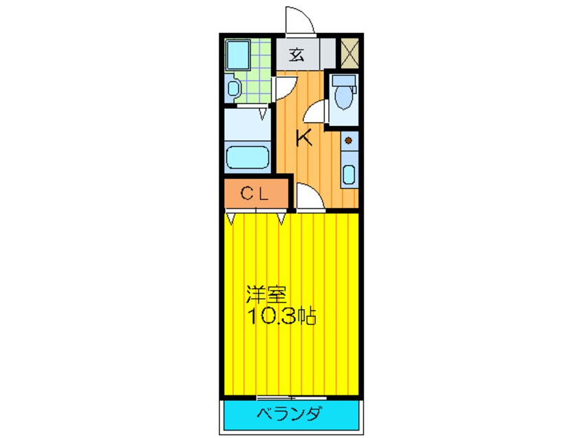 間取図 コンフォール柳田