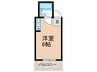 堤マンション 1Rの間取り