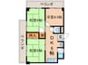 大宅マンション 3DKの間取り