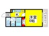 BRILLIANT浅香山 1Kの間取り