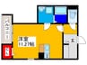 F+style 狭山・池尻中 1号館 1Rの間取り