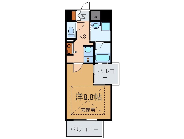 間取り図 ベルフェリーク新神戸