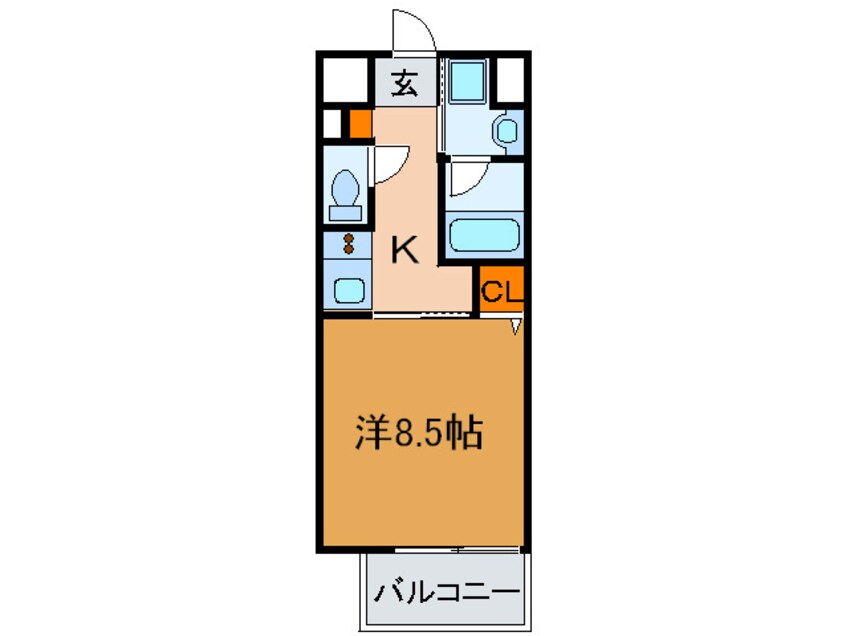 間取図 ベルフェリーク新神戸