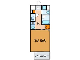 間取図 ベルフェリーク新神戸