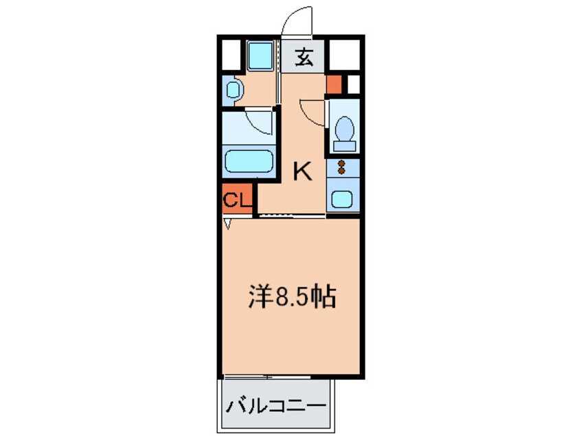 間取図 ベルフェリーク新神戸