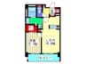 ｃａｓａ　ｆｅｌｉｃｅ 1LDKの間取り
