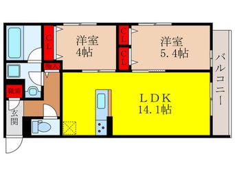 間取図 仮）D-residence宇保町