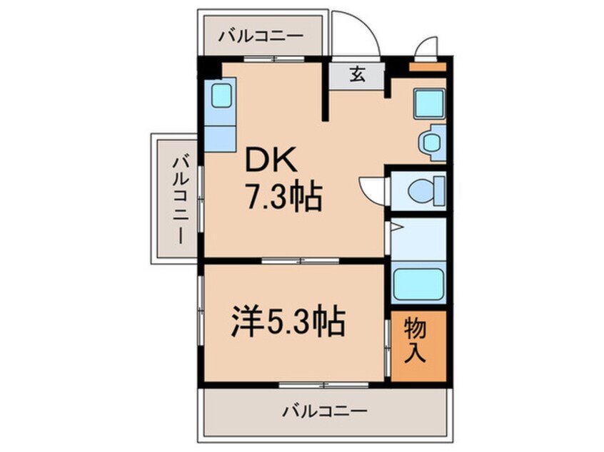 間取図 Ｍプラザ大住参番館