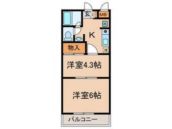 間取図 Ｍプラザ大住参番館