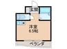 メゾンアンティ－ム 1Rの間取り
