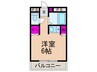 サンユーハイツ 1Rの間取り