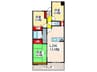 オーク新石切(403) 3LDKの間取り