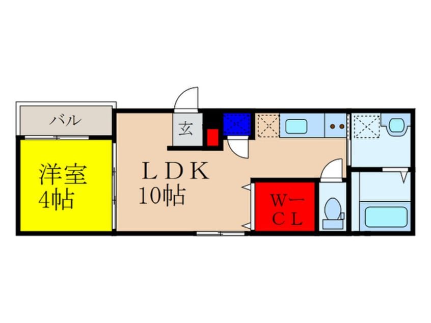 間取図 Ｆメゾン上新庄Ⅱ