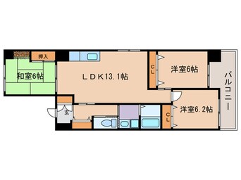 間取図 フレア五条