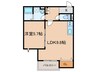 RITZ COURT塚口 1LDKの間取り