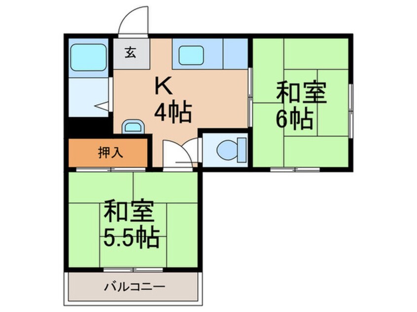 間取図 王子コーポ