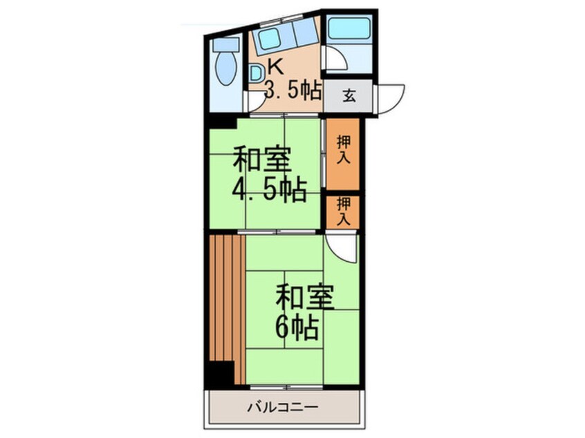 間取図 王子コーポ