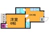 メゾンリヴィエール上野 1DKの間取り