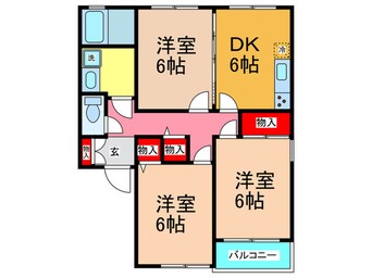 間取図 ラベンダーハイツ