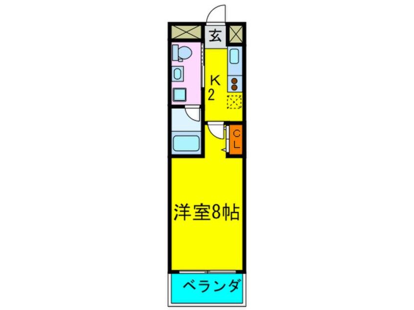 間取図 La Douceur中之島