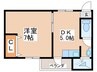森善ビル 1DKの間取り