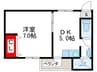 森善ビル 1DKの間取り