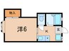 メゾン　ドゥ　フルール 1Kの間取り