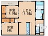CREST　K 2LDKの間取り