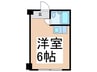 プラザ花園 1Rの間取り