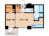 プリオ－レ京都駅前 1LDKの間取り