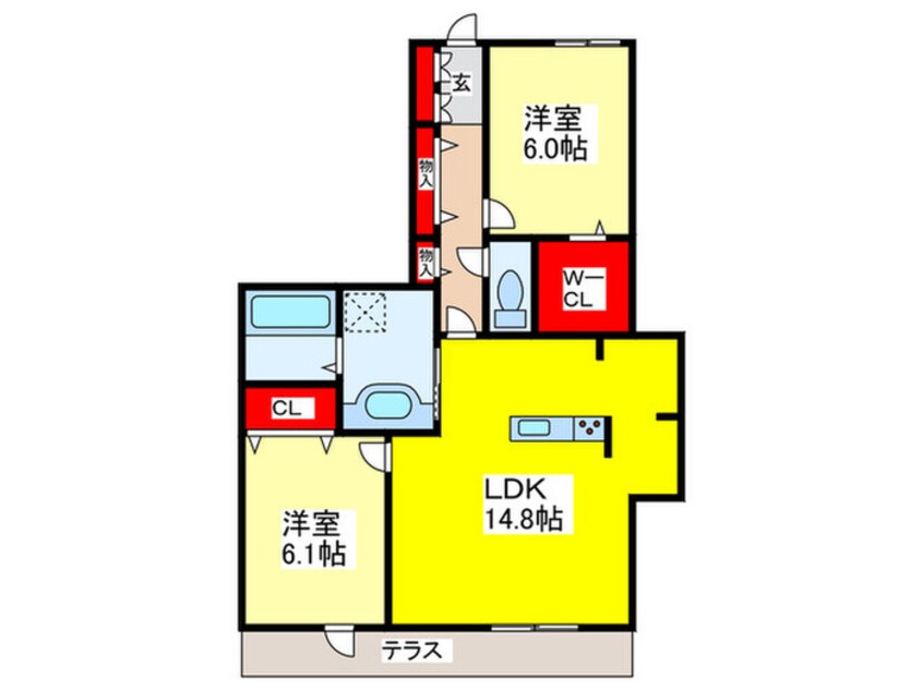 間取図 シエル　クレール