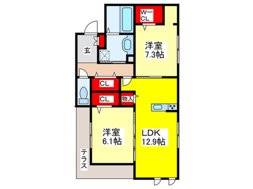 間取図 シエル　クレール