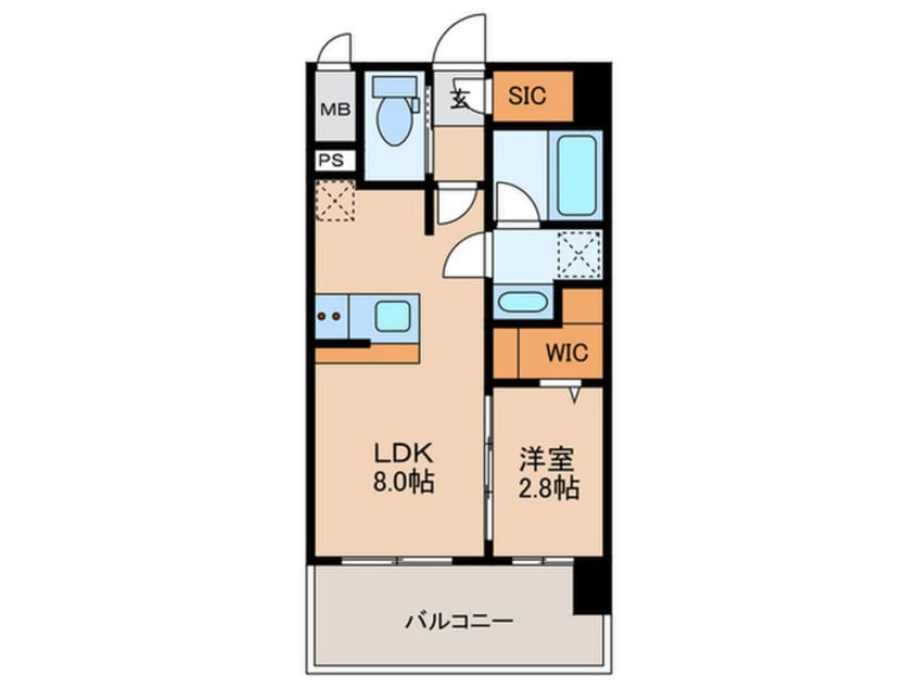 間取図 レオンコンフォート十三