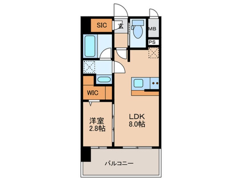 間取図 レオンコンフォート十三