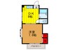 メゾンプラム 1DKの間取り