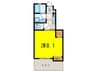 ベルリ－ド宝塚川面 1Kの間取り
