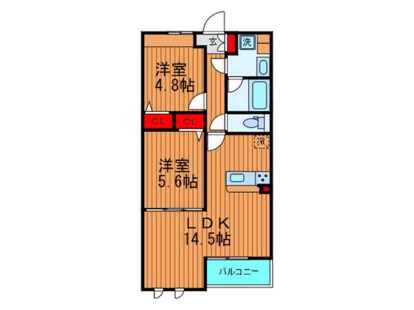 間取図 カシ－タ・ソル