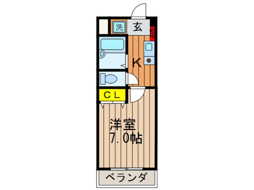 間取図 アルファクラ－ジュくずは２