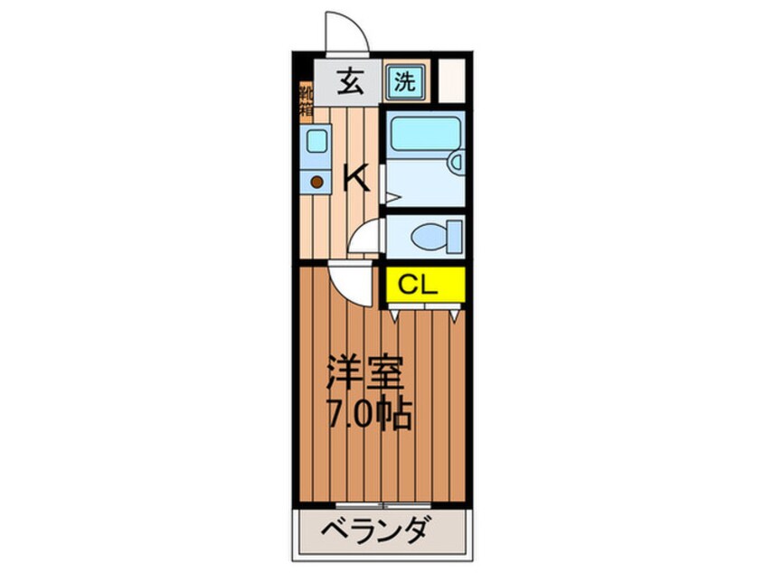 間取図 アルファクラ－ジュくずは２