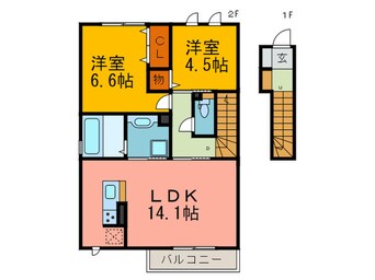 間取図 ミノン大真