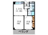 クラレンスハウス 2LDKの間取り