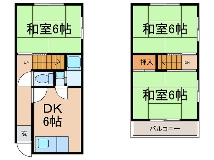 間取り図 武庫之荘9丁目貸家