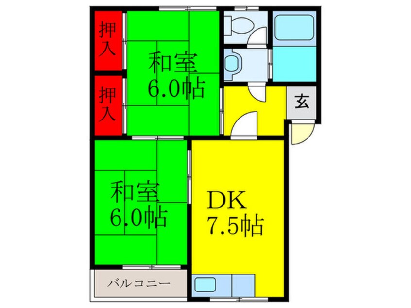 間取図 上穂ロイヤルハイツ