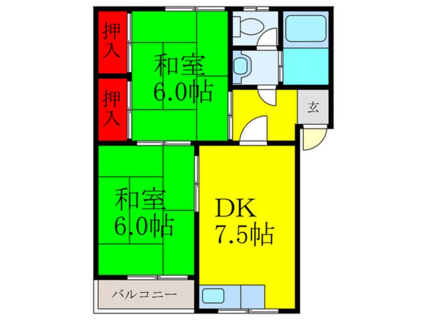 間取図 上穂ロイヤルハイツ